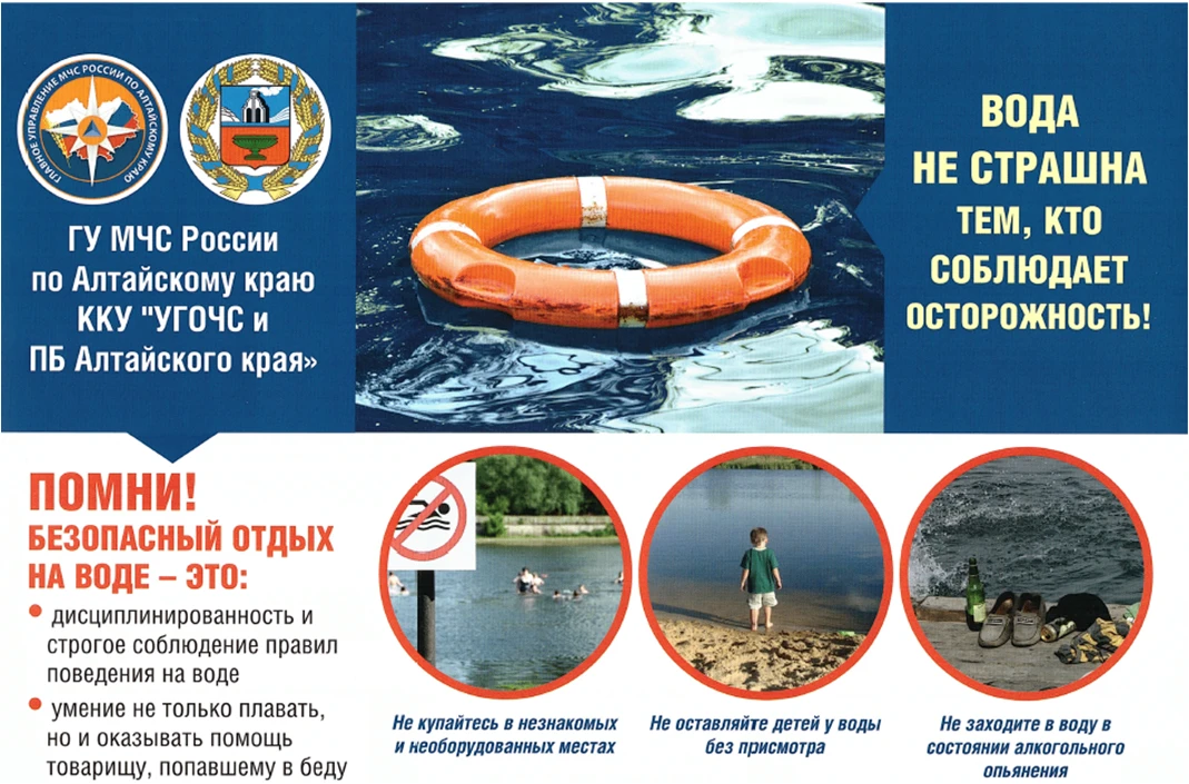 Безопасность на воде для детей в летний период