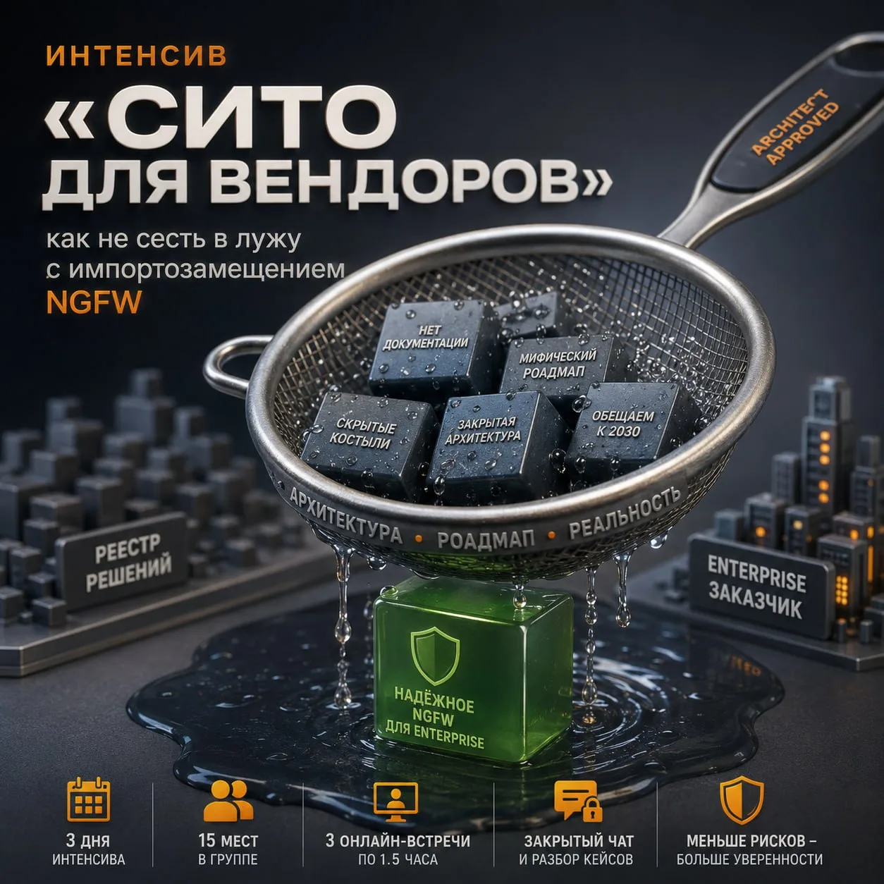 Интенсив «Сито для вендоров»: как не сесть в лужу с импортозамещением NGFW