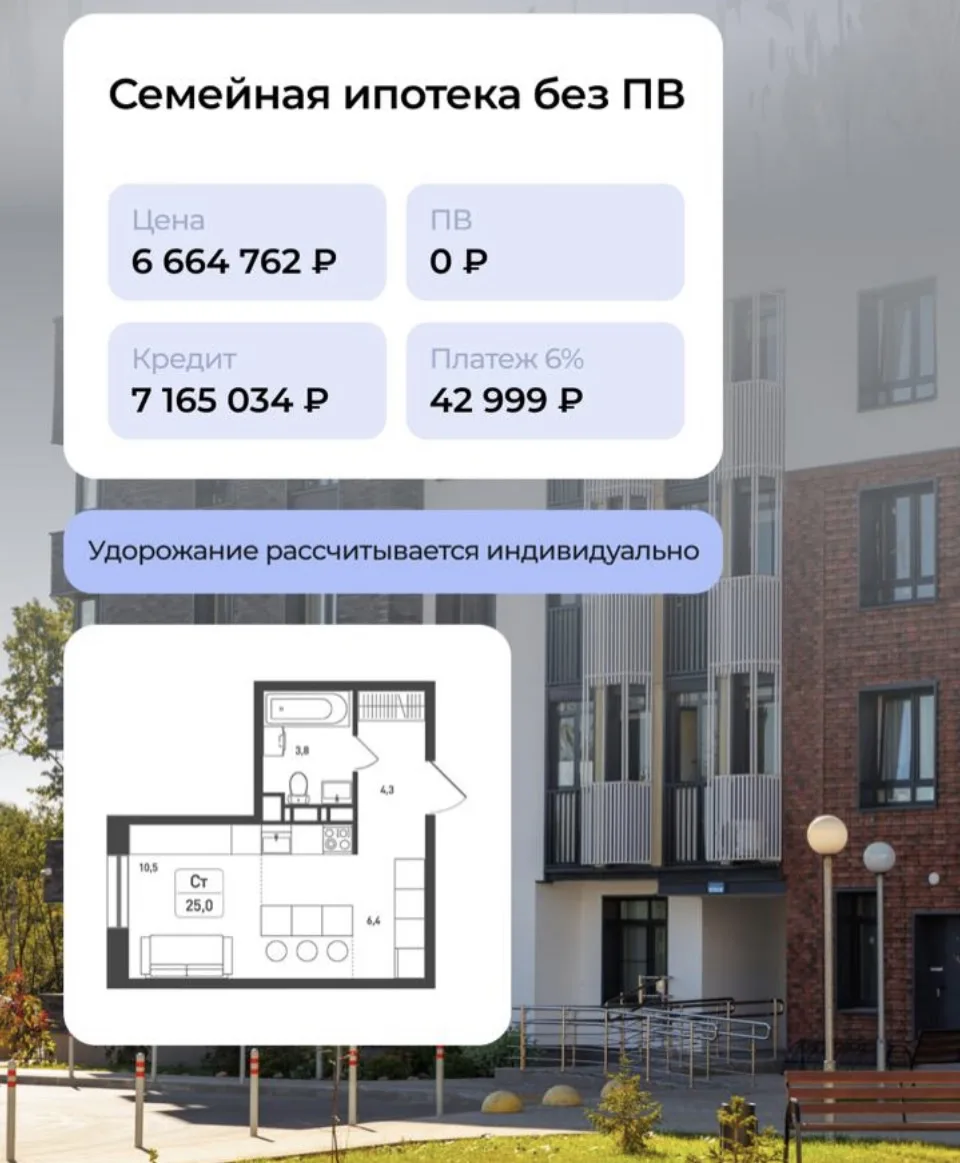 Семейная ипотека без первоначального взноса