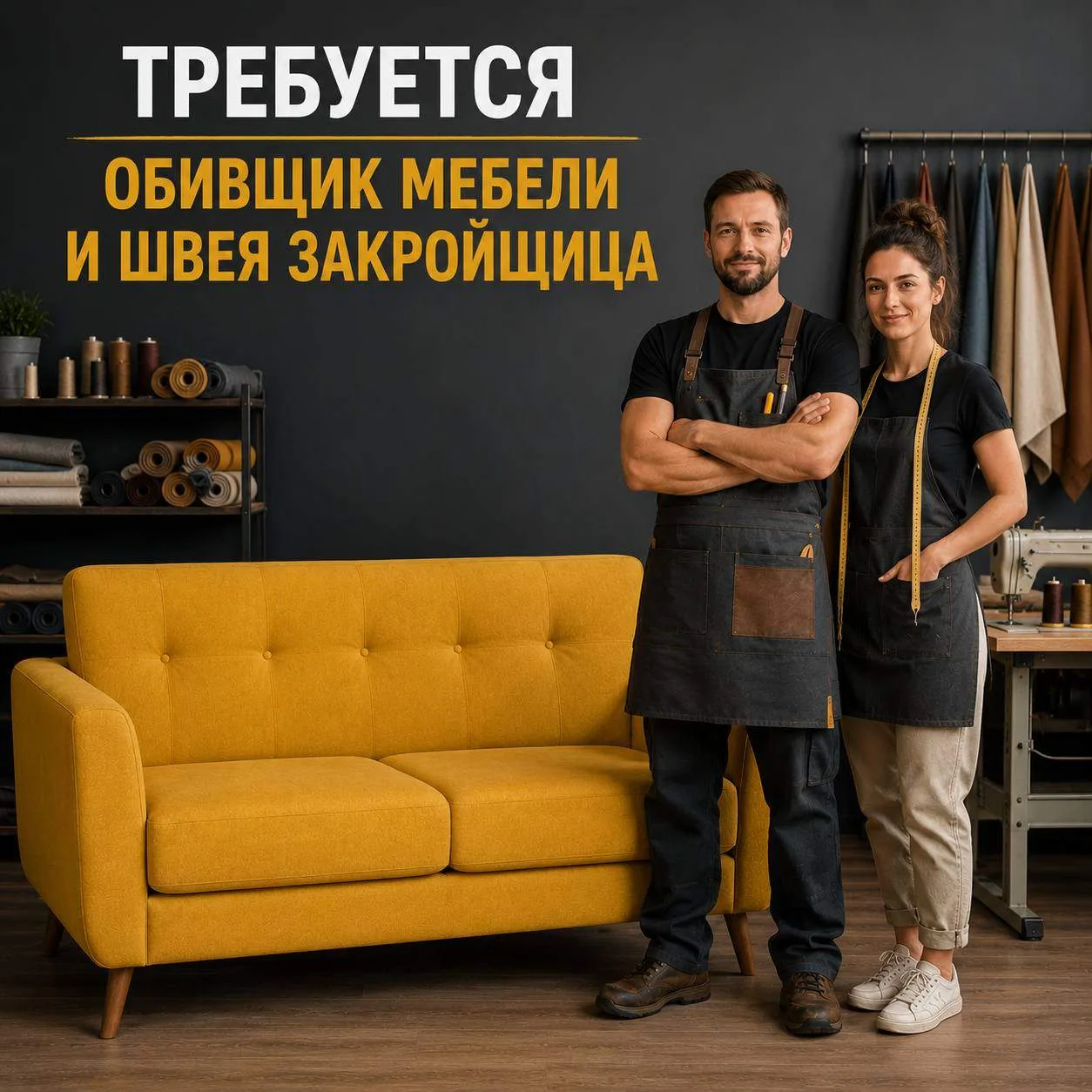 🛋 Мебельному производству "Альтаир" требуются: