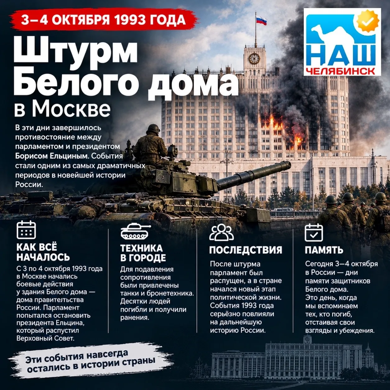 🏛 Сегодня вспоминаем события октября 1993-го, изменившие историю страны