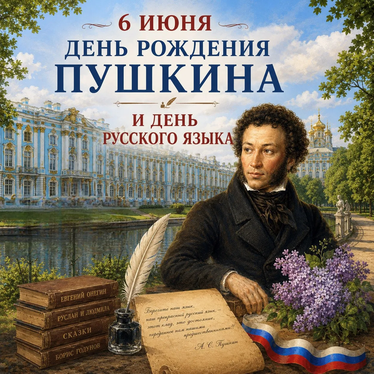 Каждый год 6 июня мы отмечаем День русского языка и Пушкинский день России — день рожде...