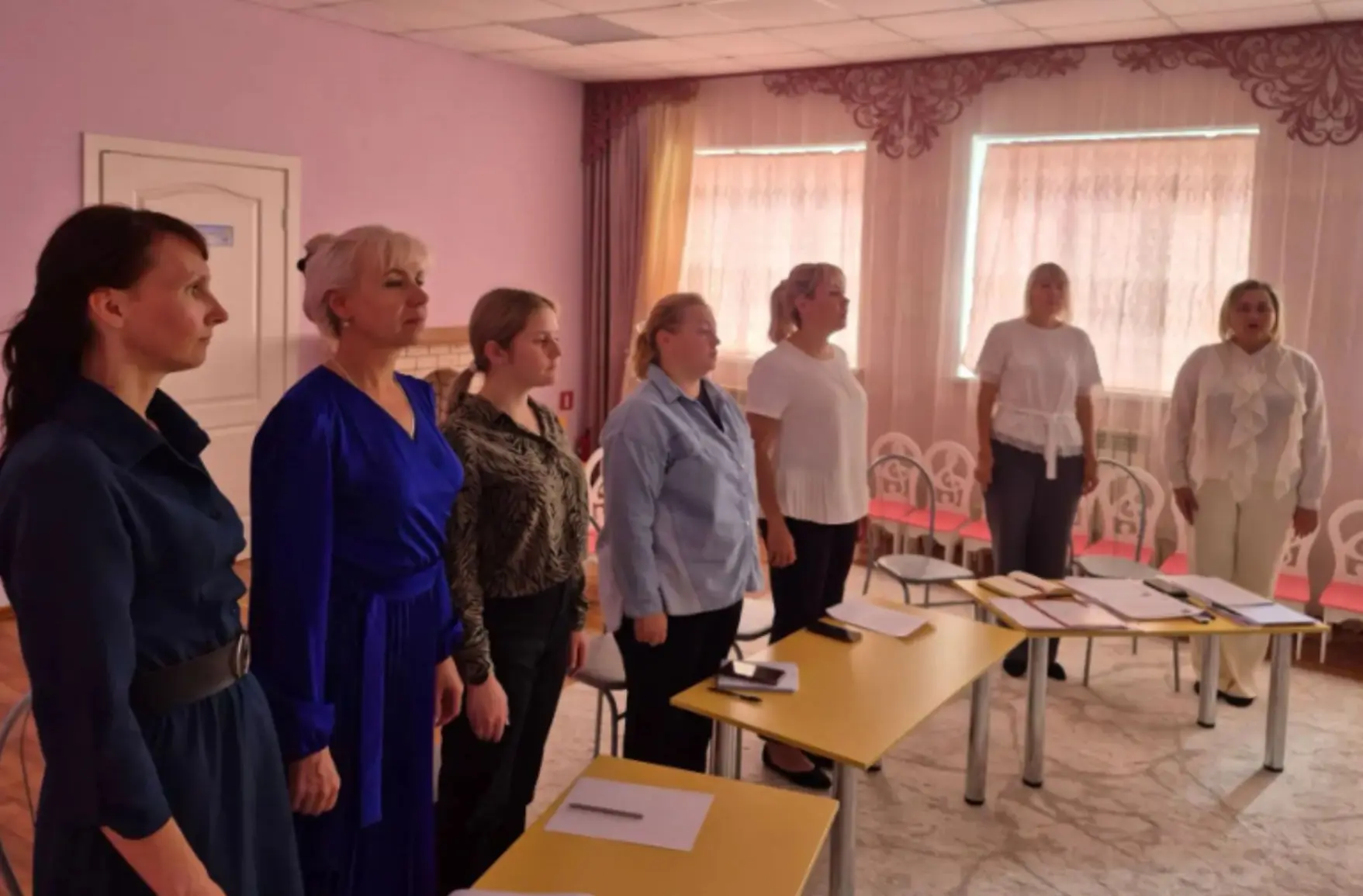 В нашем дошкольном учреждении весь  коллектив педагогов собрался на первый педагогическ...