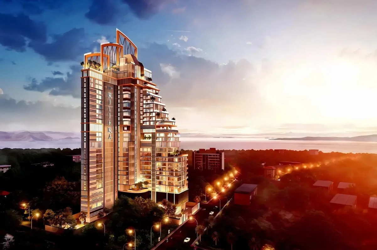 The Riviera Malibu & Residences: приватная резиденция на 25 этаже с видом на залив 🌊
