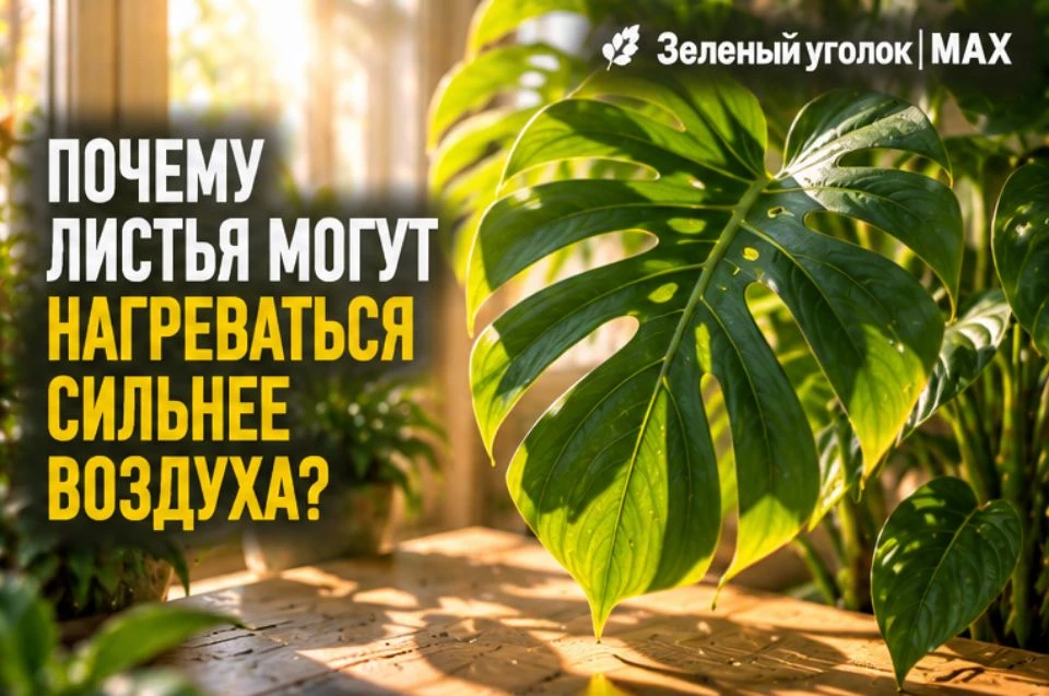 ☀️ ПОЧЕМУ ЛИСТЬЯ МОГУТ НАГРЕВАТЬСЯ СИЛЬНЕЕ ВОЗДУХА?