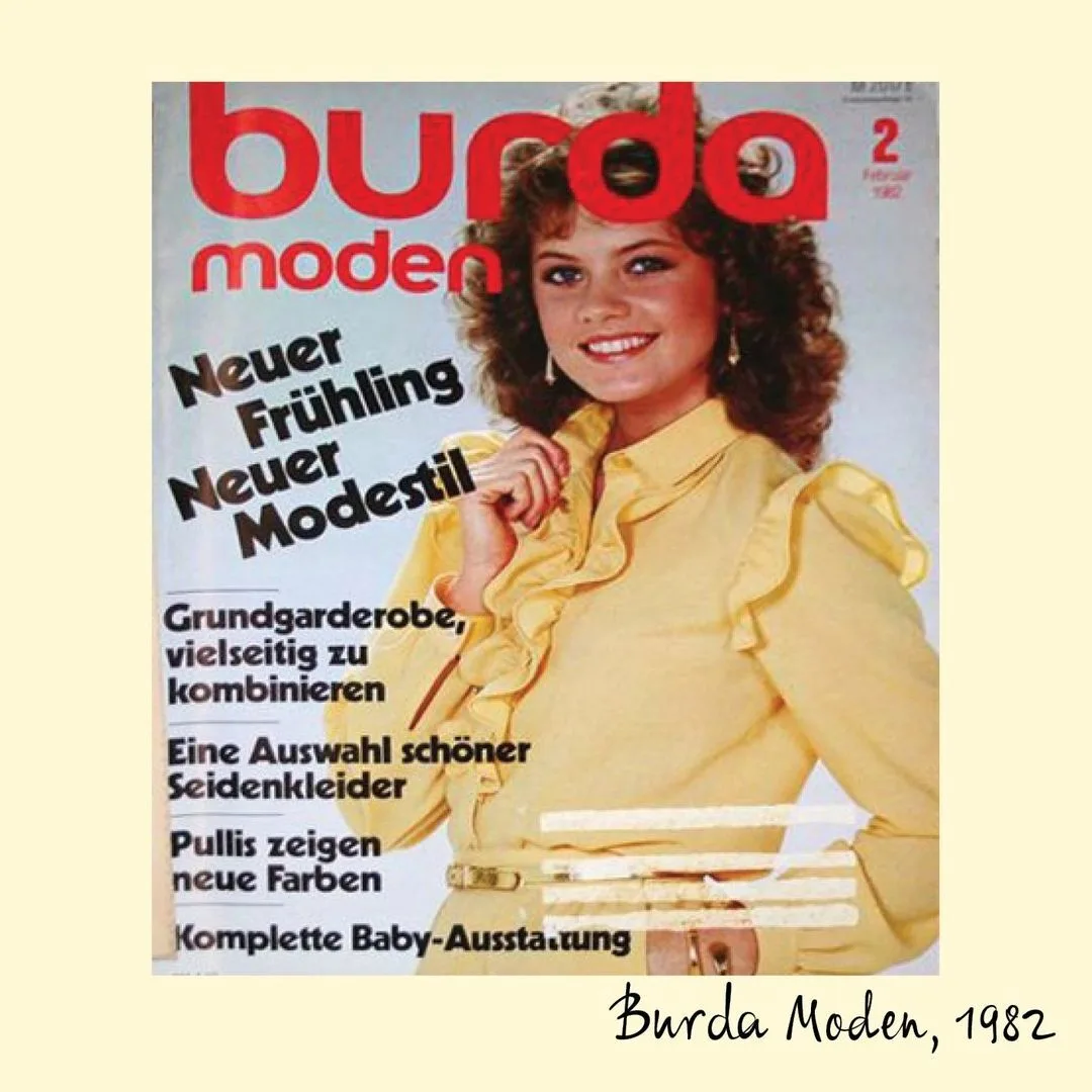 Обложки Burda Moden (1982)
А у вас сохранились какие-нибудь журналы Burda из 80-х?