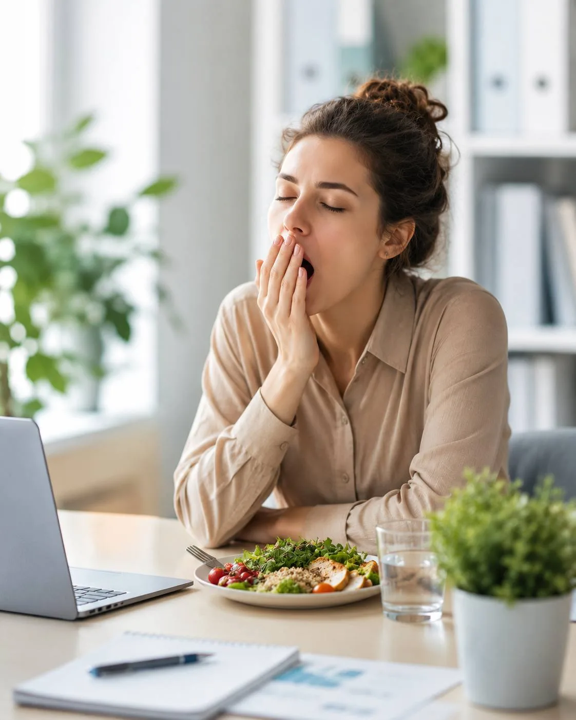 Почему иногда после обеда хочется спать?😴

Многие считают, что сонливость после обеда появляется из