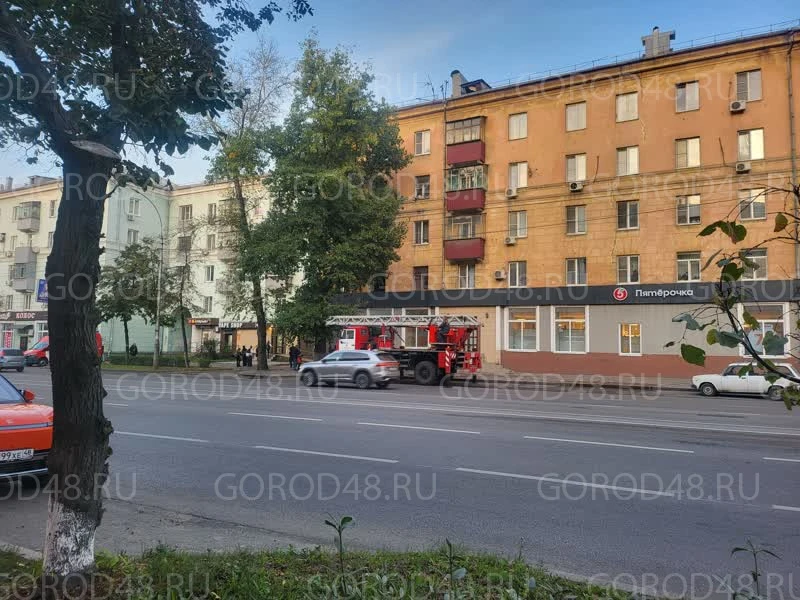 В пожаре на проспекте Мира пострадал липчанин.