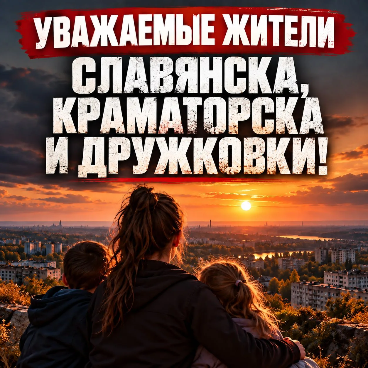 Уважаемые жители Славянска, Краматорска и Дружковки!