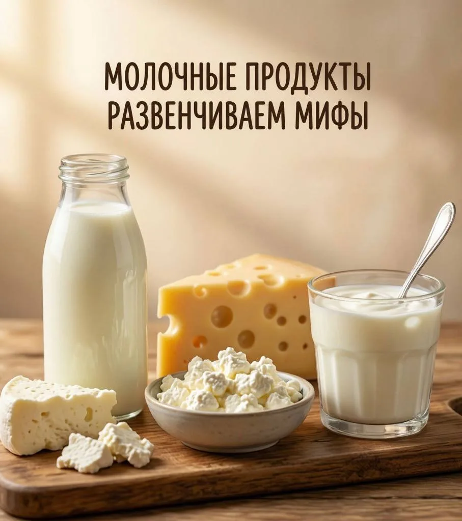 🥛 Молочные продукты: почему многие их боятся? 

Разбираем главные мифы.
Сейчас столько разговоров п
