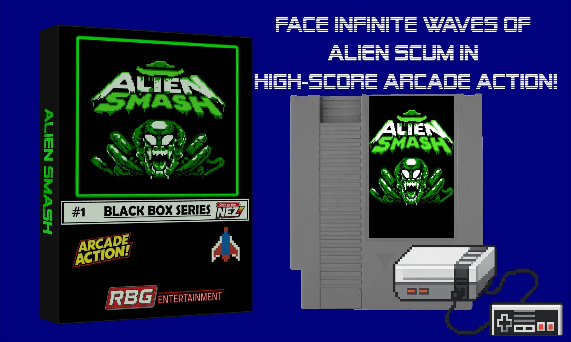 AlienSmash (Homebrew) [NES]