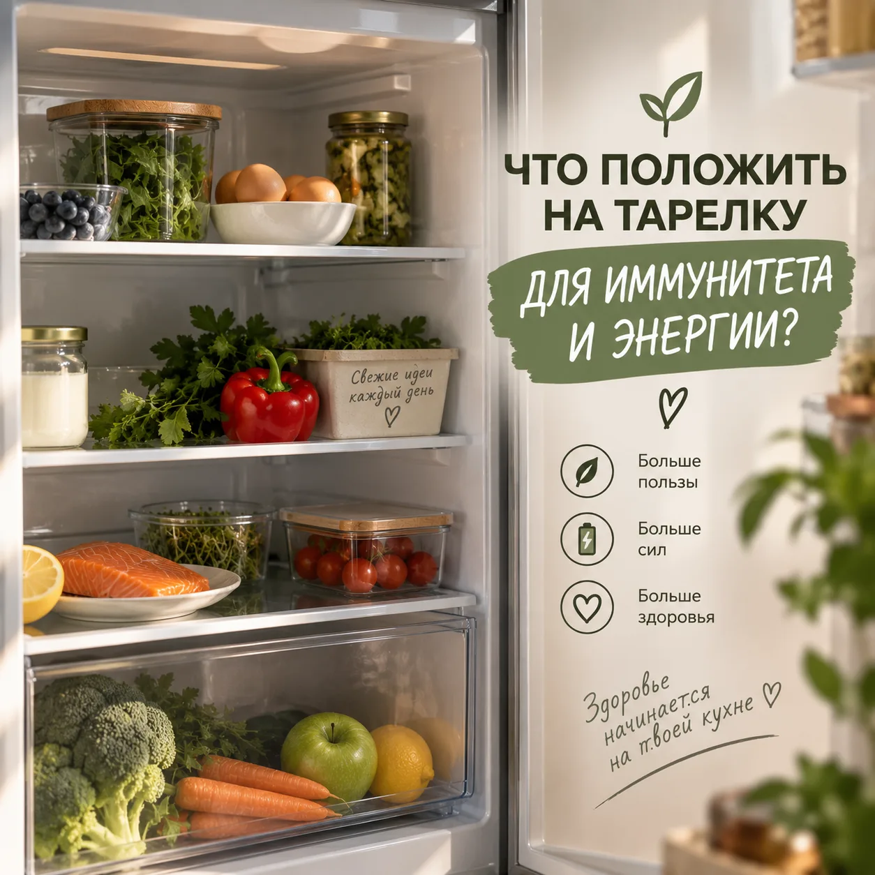 🥝 Что положить на тарелку для иммунитета и энергии?