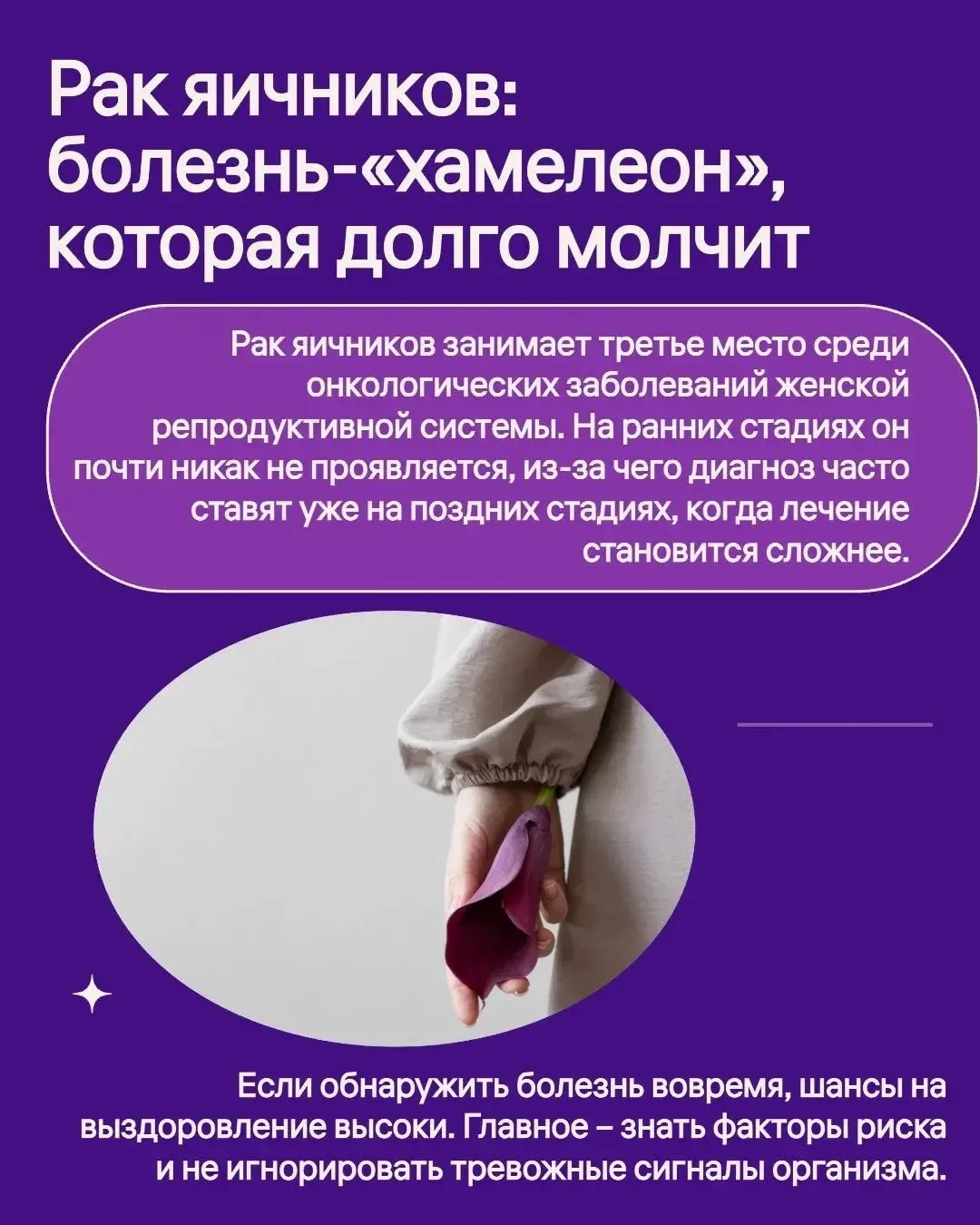 Рак яичников занимает третье место среди онкологических заболеваний женской репродуктивной системы. 