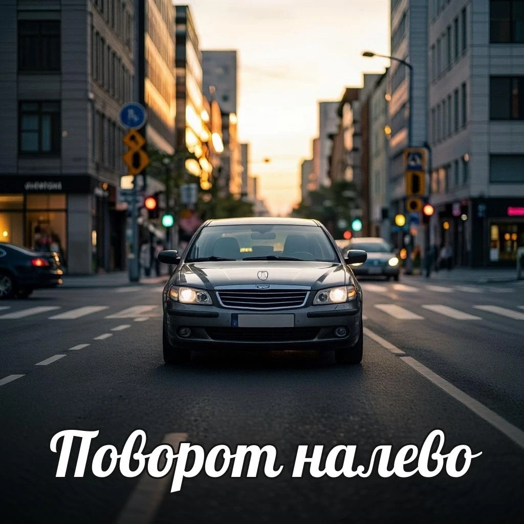 ⚠️Поворот налево: кому обязан уступить.