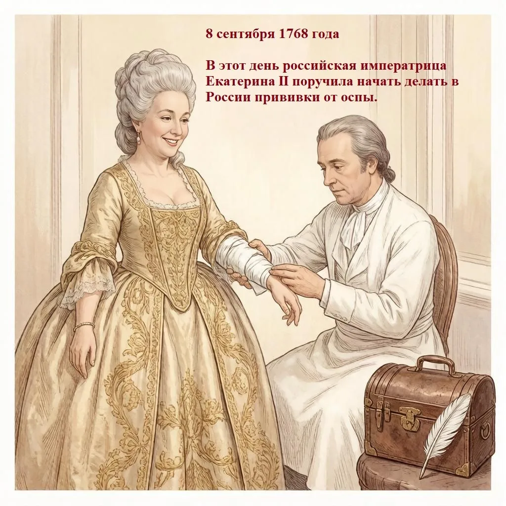 📅 8 сентября 1768 года: Смелость императрицы