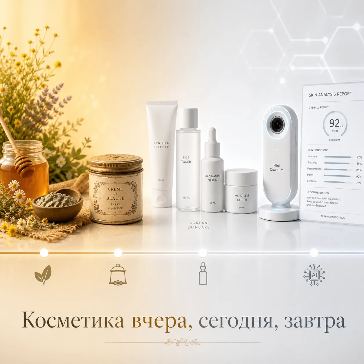 От глины до пептидов: как косметика стала наукой и куда она движется дальше