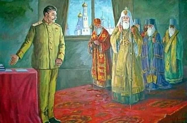 83 года назад 4 сентября 1943 года состоялась встреча Сталина с высшим иерархами Русско...