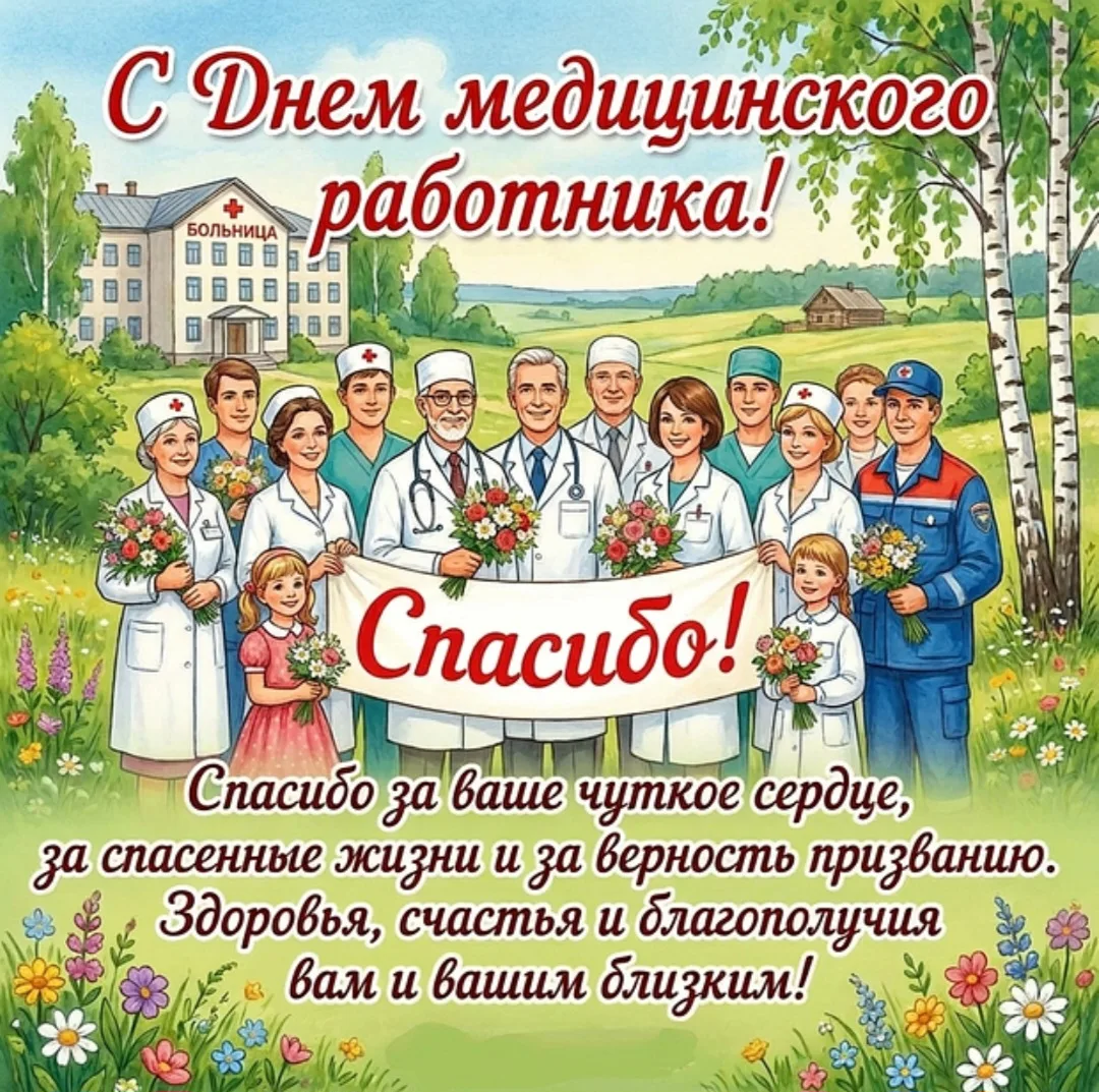 ❤️❤️❤️ Сегодня, 21 июня, поздравляем с профессиональным праздником врачей, медсестер и всех причастн