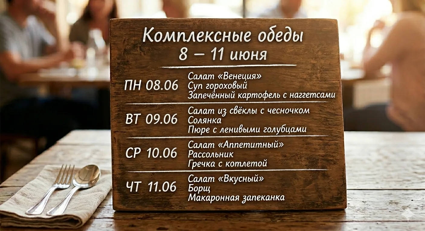 🍴 Комплексные обеды