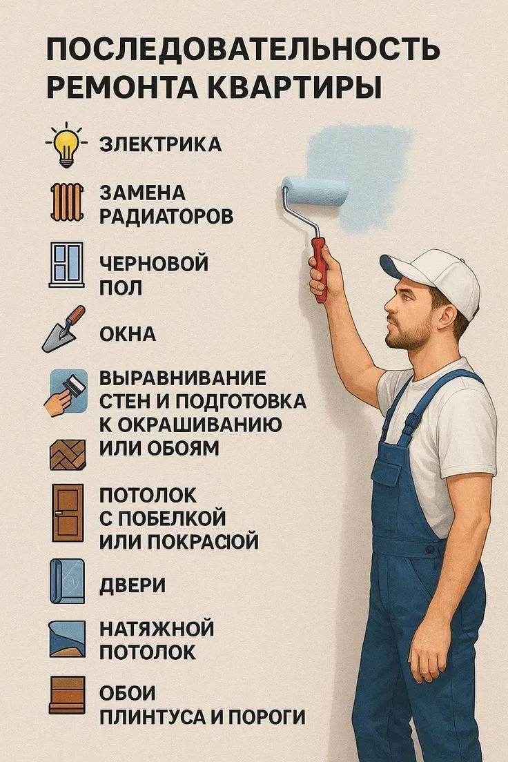 Последовательность ремонта.

Добрых снов! ✨