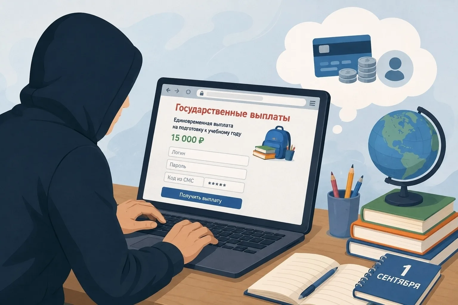 🎒 Перед 1 сентября мошенники начали заманивать родителей фальшивыми выплатами