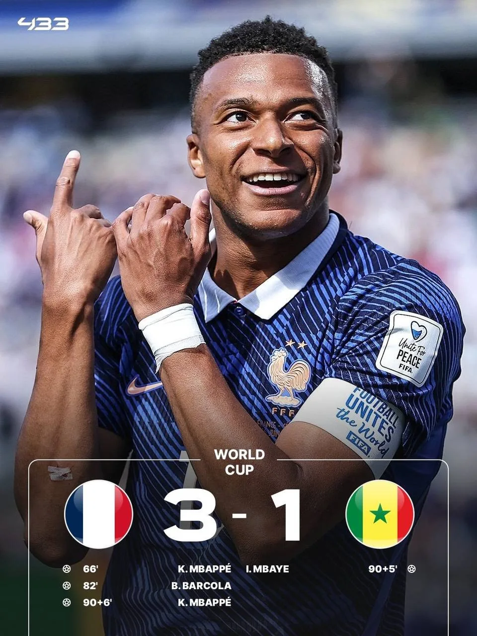 🇫🇷 СБОРНАЯ ФРАНЦИИ ВЫИГРАЛА ЭЛЬ-АФРИКО!

🥇 Килиан Мбаппе стал лучшим бомбардиром в истории Сборно