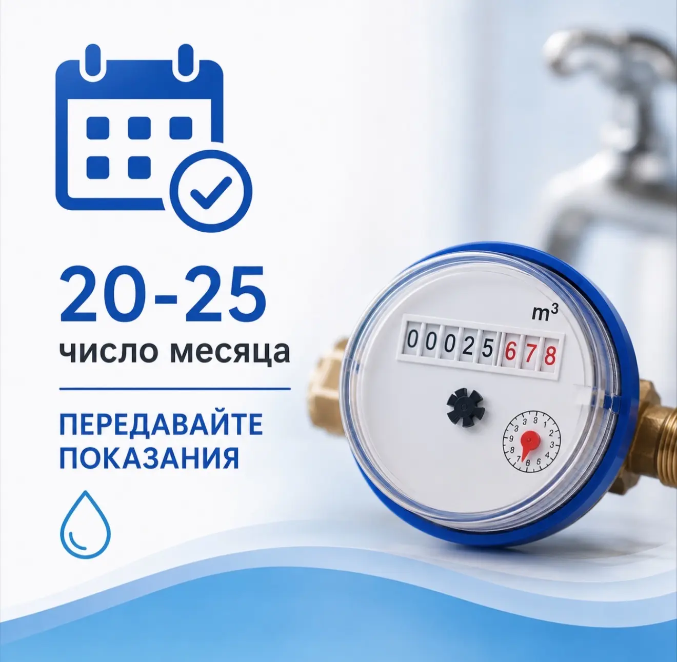 📅 Передавайте показания счётчиков вовремя