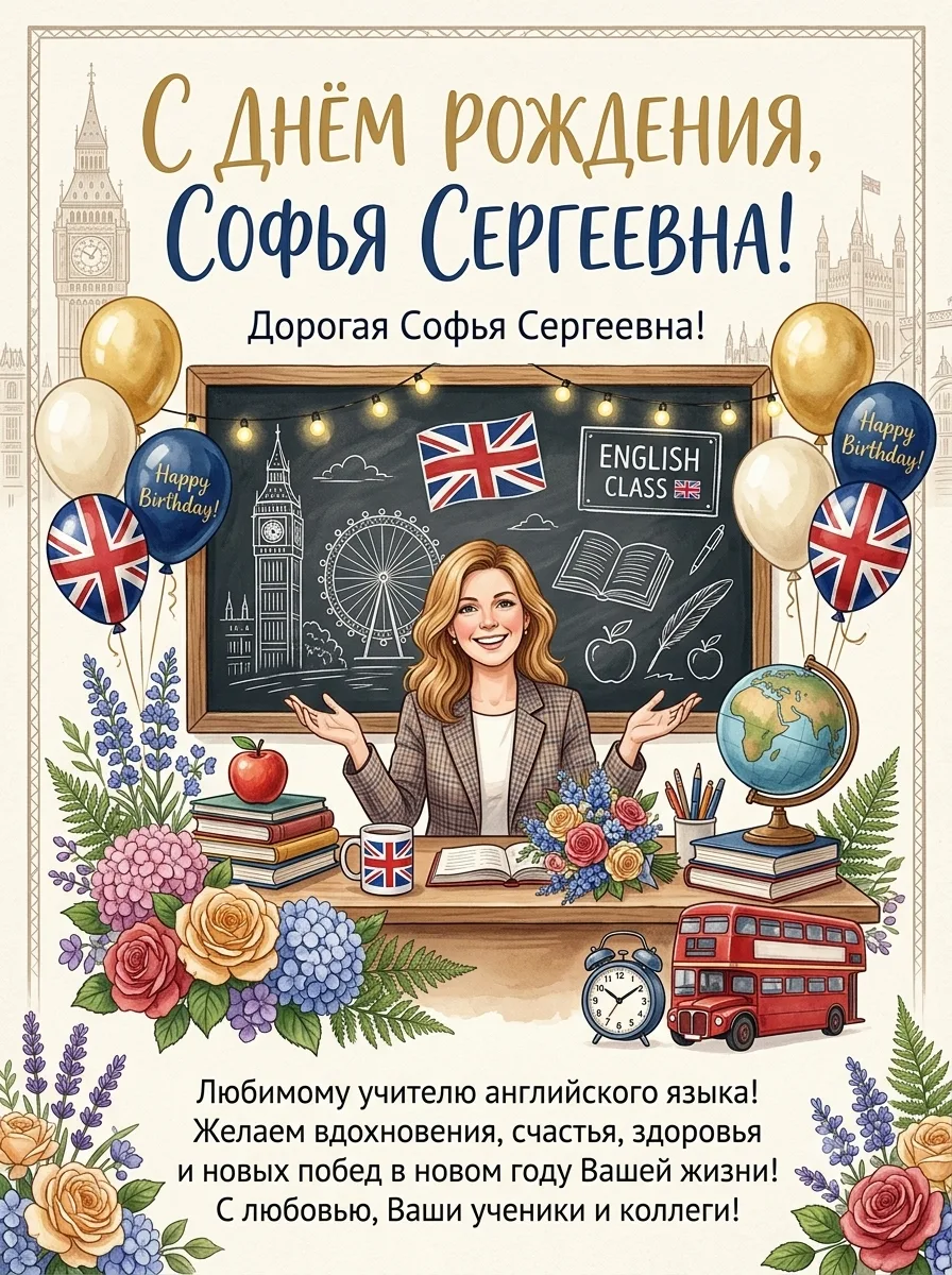 Дорогая Софья Сергеевна!
