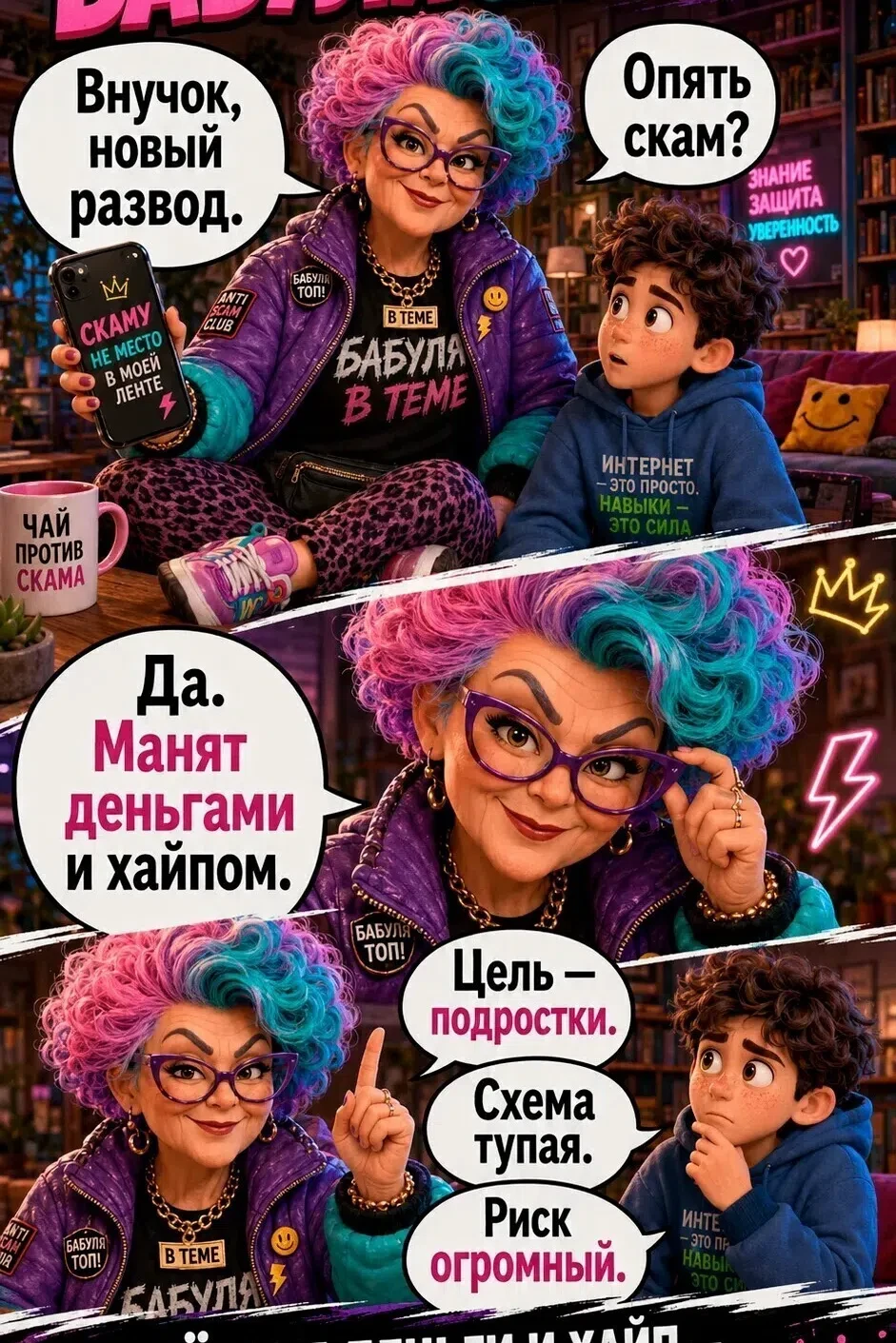Незнакомцы обещают тебе «лёгкие деньги»? 👀

Не верь словам мошенников в интернете ☝️

Расскажи о по
