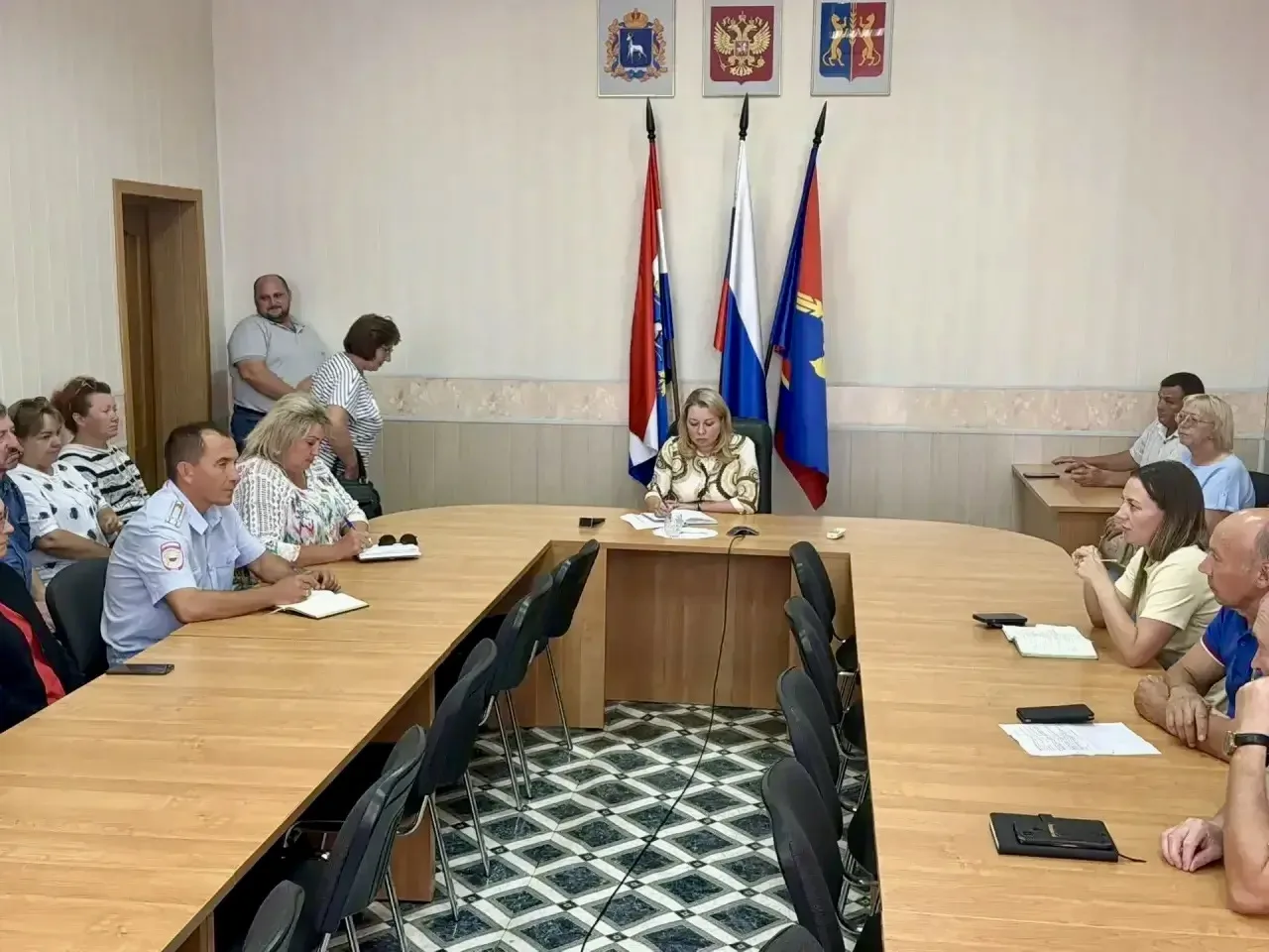 Сегодня в администрации района, под председательством заместителя Главы района по социа...