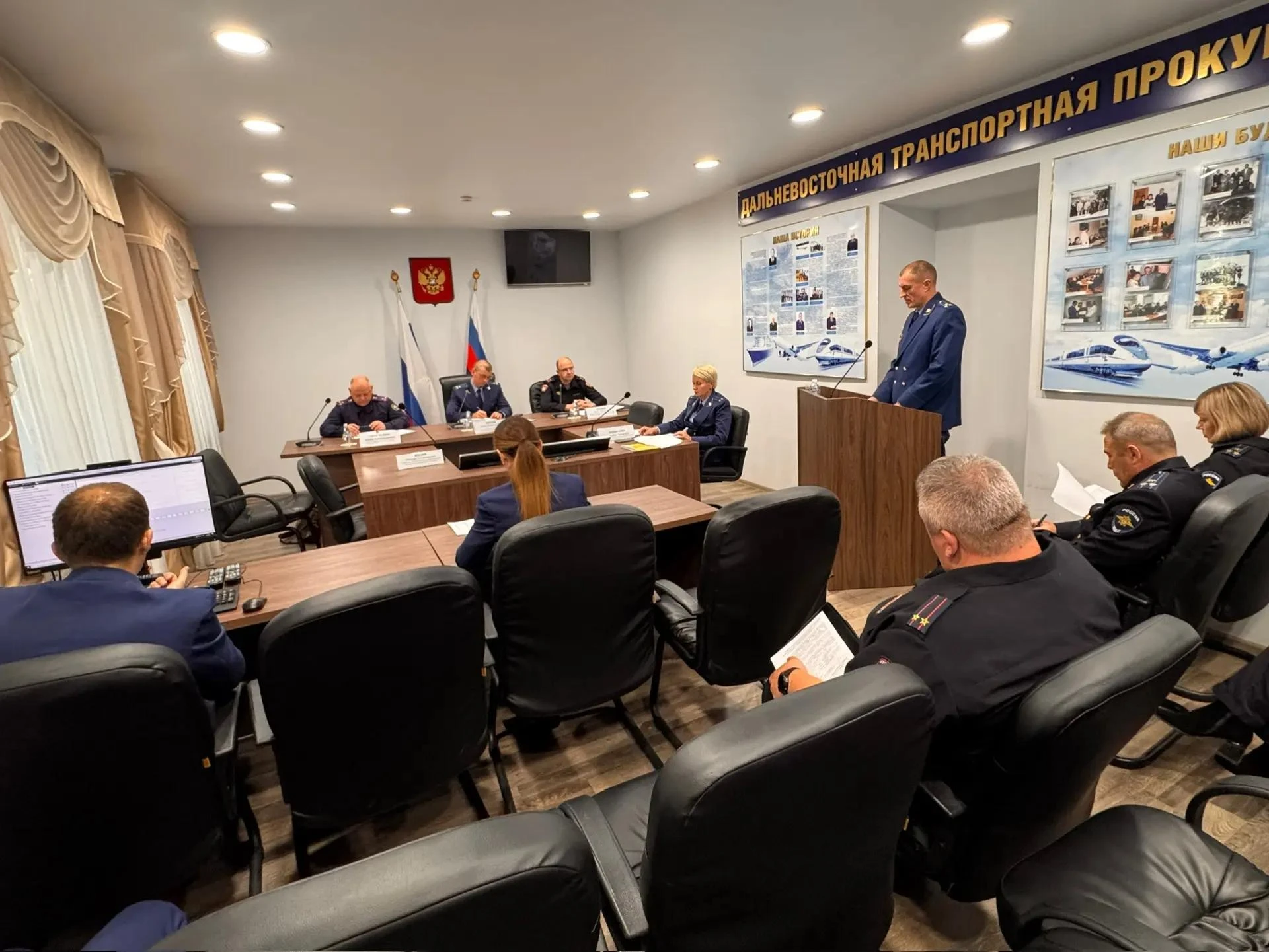 Врио начальника транспортной полиции Дальнего Востока Сергей Кулаков принял участие в к...