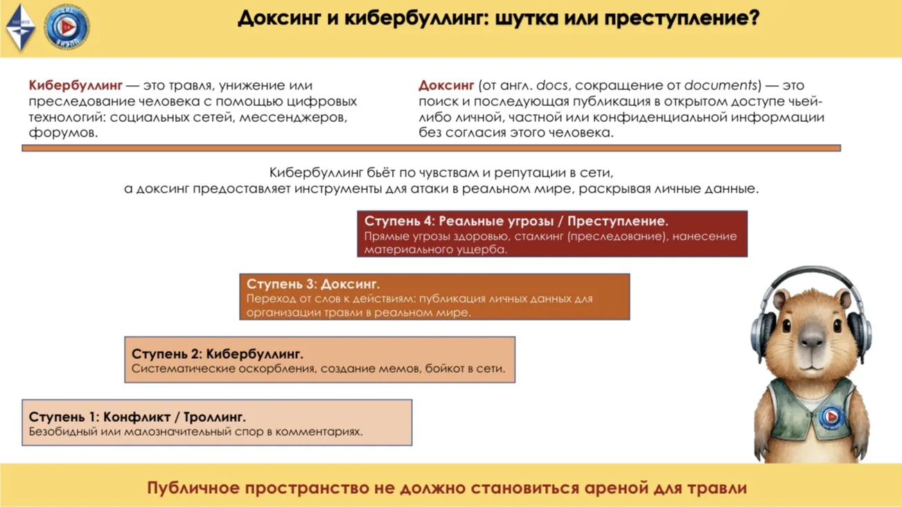 🚫Доксинг и кибербуллинг: где грань между шуткой и преступлением?

👿Доксинг и кибербуллинг — два яв