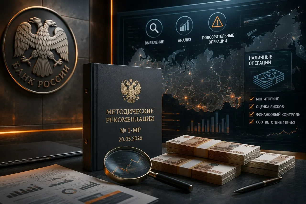 🏦 Банк России выпустил методические рекомендации от 20.05.2026 № 1-МР для выявления и ...