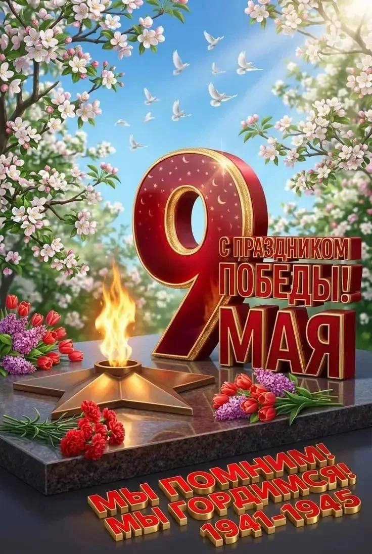 С праздником! С днём нашей Великой Победы!