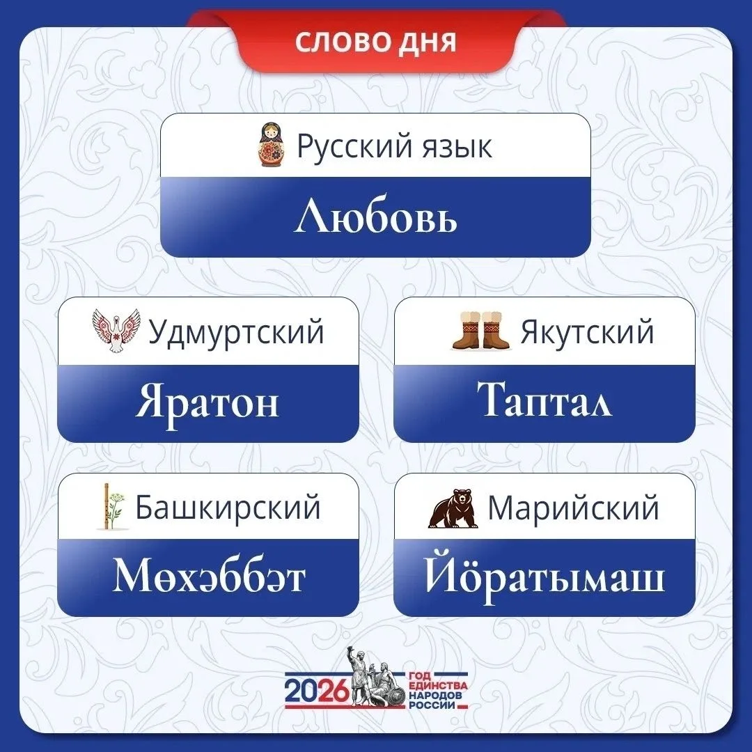 Рубрика: Слово дня
 Год единства народов России
Дорогие родители и друзья!
Сегодня наше «Слово дня» 