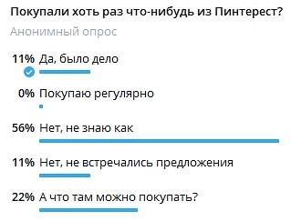 Покупали хоть раз что-то через Пинтерест?