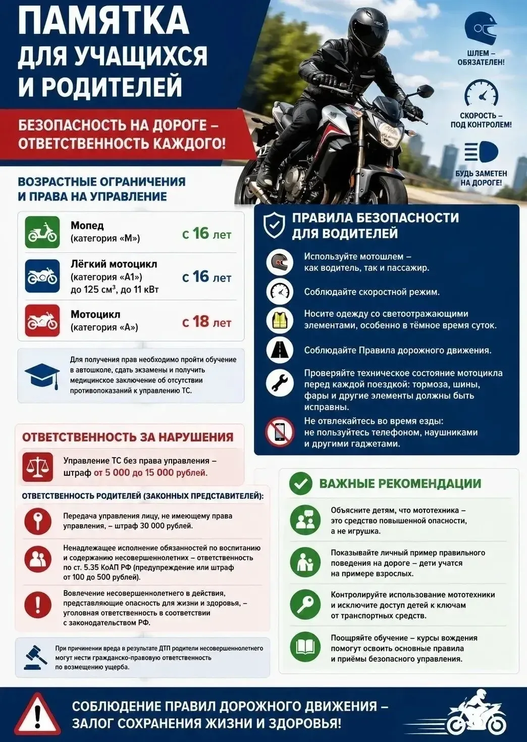 ‼️ Уважаемые родители ‼️
Безопасность детей – в наших руках!