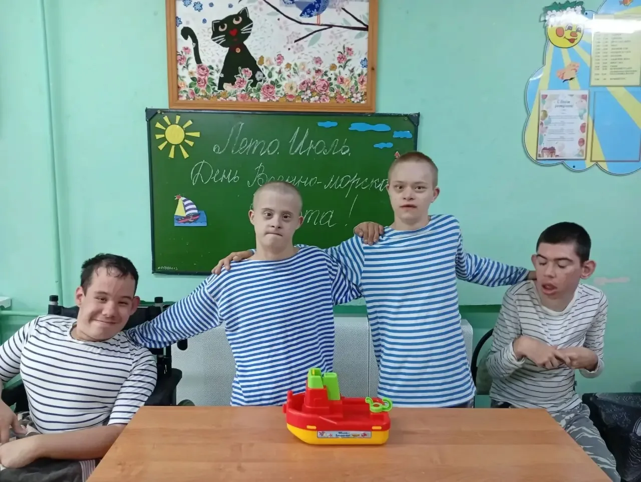 День Военно-морского Флота отмечают в последнее воскресенье июля⛴️.
Воспитанники узнали, что российс
