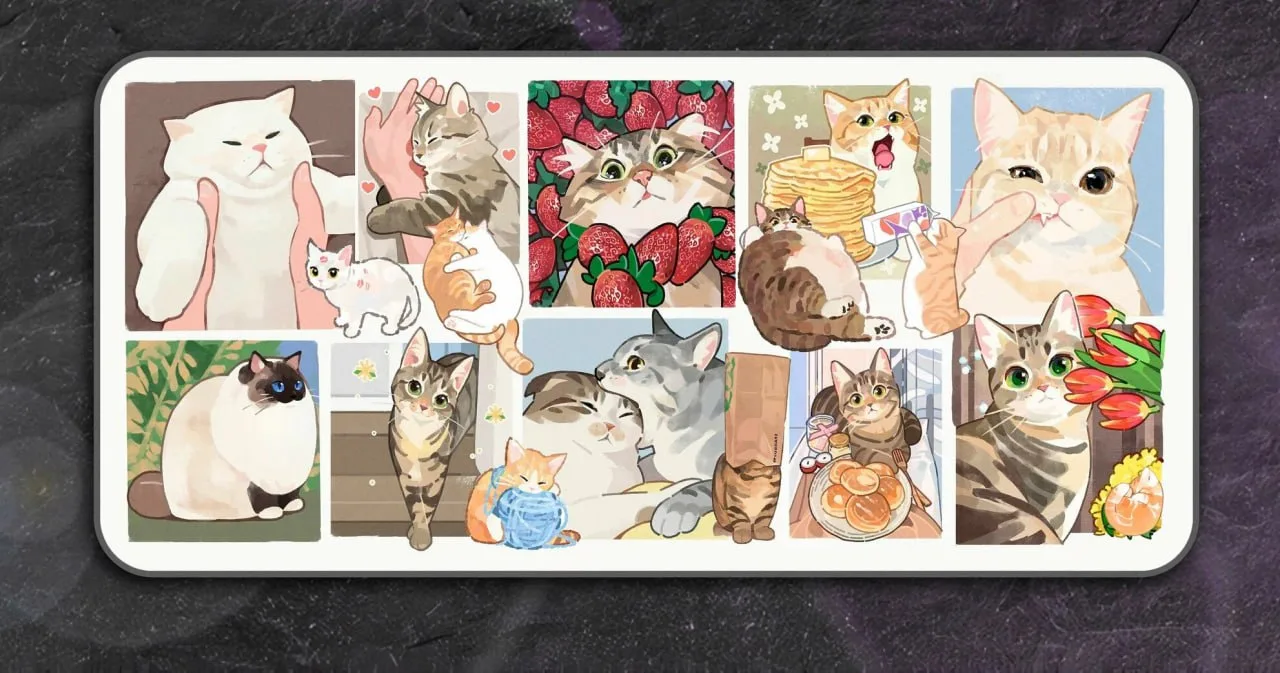 Эффектный компьютерный коврик- прекрасный подарок любому!
Выбираем! ✨🖱🛌🖱✨ 

🖱 Коты ~1000p
🖱 Ков