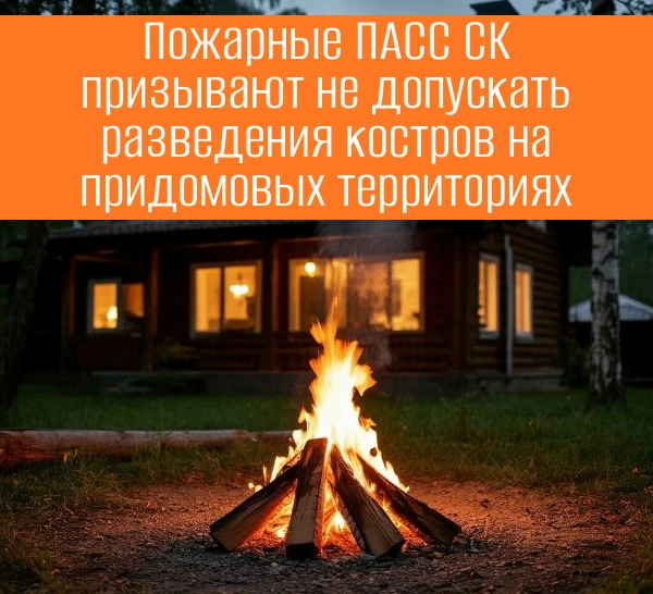 ❗Пожарные ПАСС СК призывают не допускать разведения костров на придомовых территориях.
 
🔥В условия