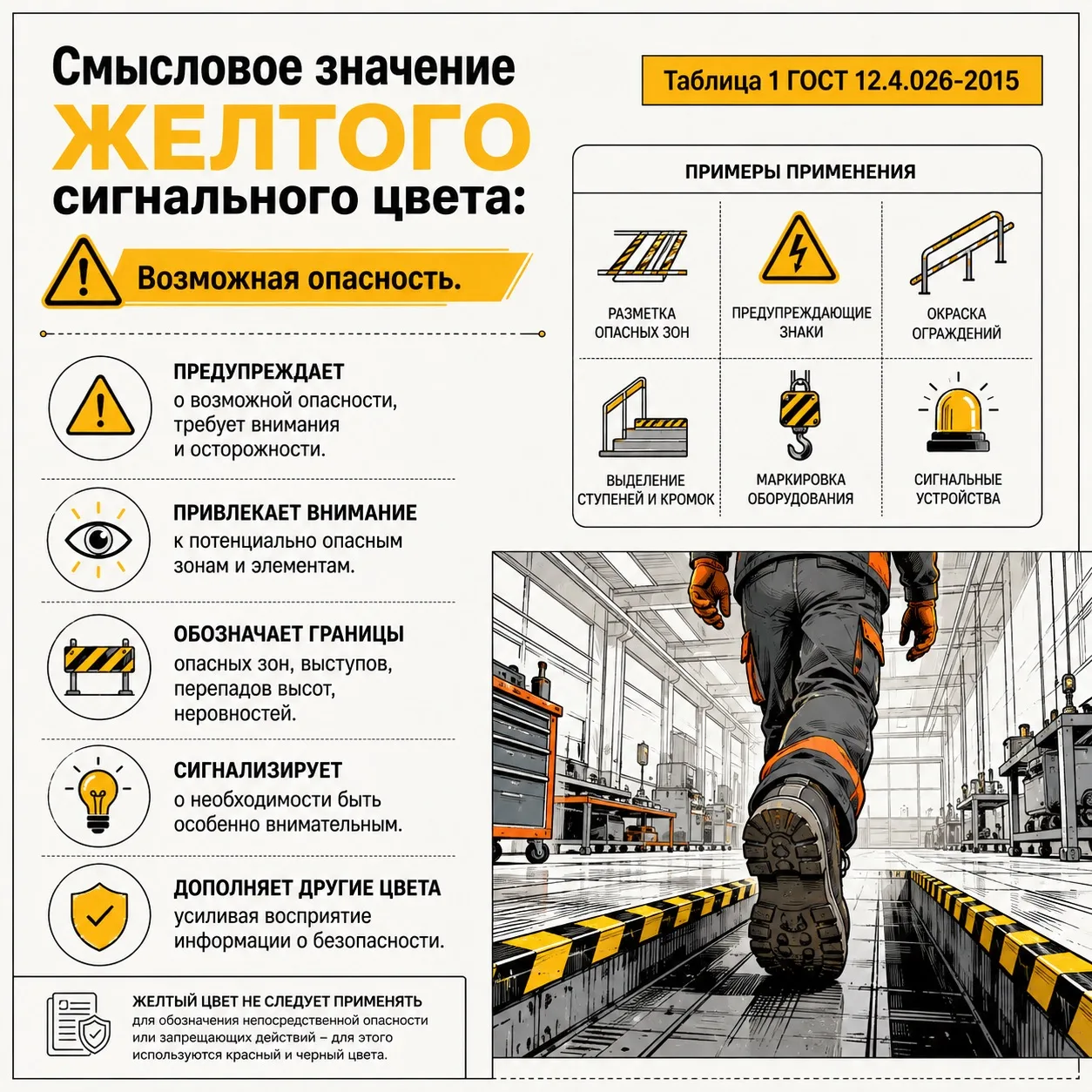 Эволюционно сочетание желтого и черного хорошо работает как сигнал опасности из-за свое...