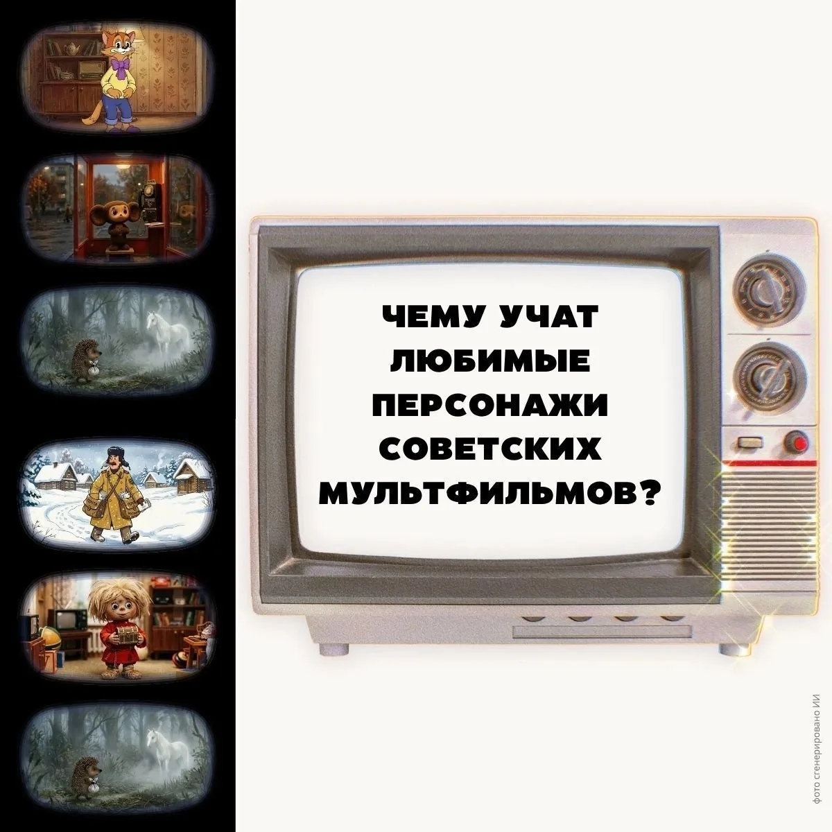 🎬Чему учат советские мультфильмы?

В мире, где все быстро меняется, есть вещи, которые остаются неи