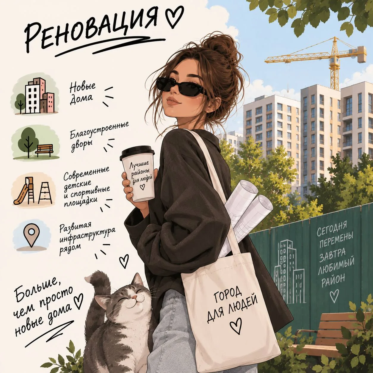 У нас в Зюзино ну очень активно идет реновация. А давайте представим, что если бы она б...