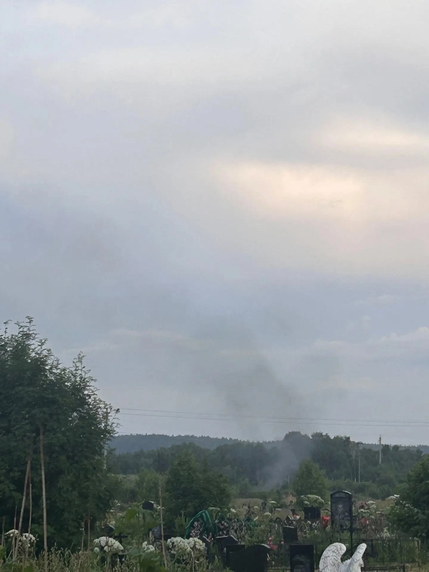 ⚡️ На территории Сосновоборского кладбища 25.06.2026 был замечен очаг возгорания.