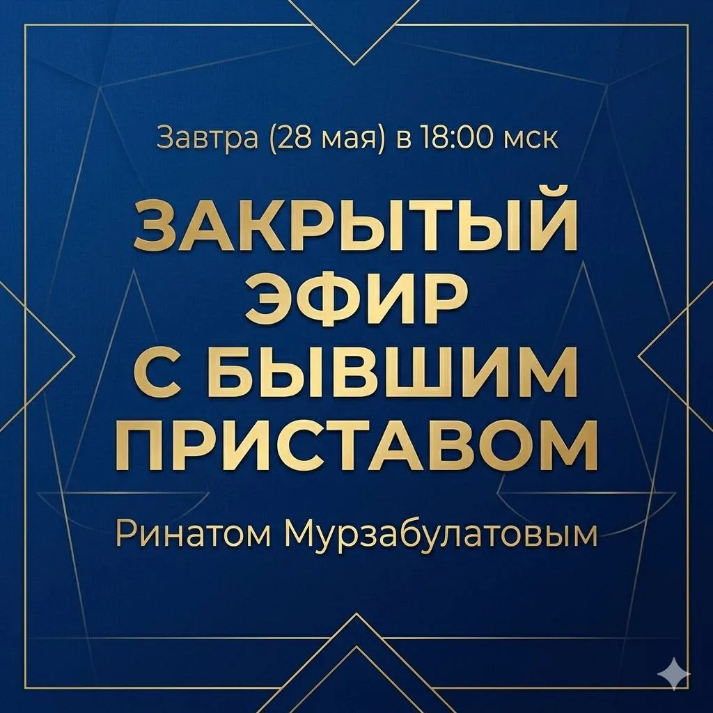 📣ЗАВТРА: Вся внутрянка работы приставов изнутри. Закрытый эфир в Клубе