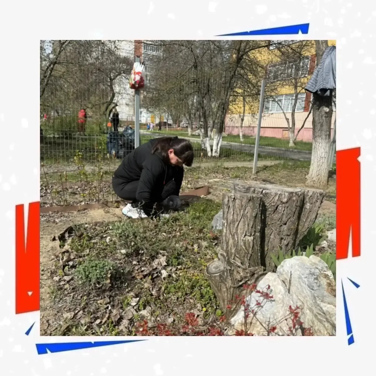 Родному Лицею – забота  лицеистов 💚  Вот так дружно и все вместе наводим чистоту и порядок в родном 