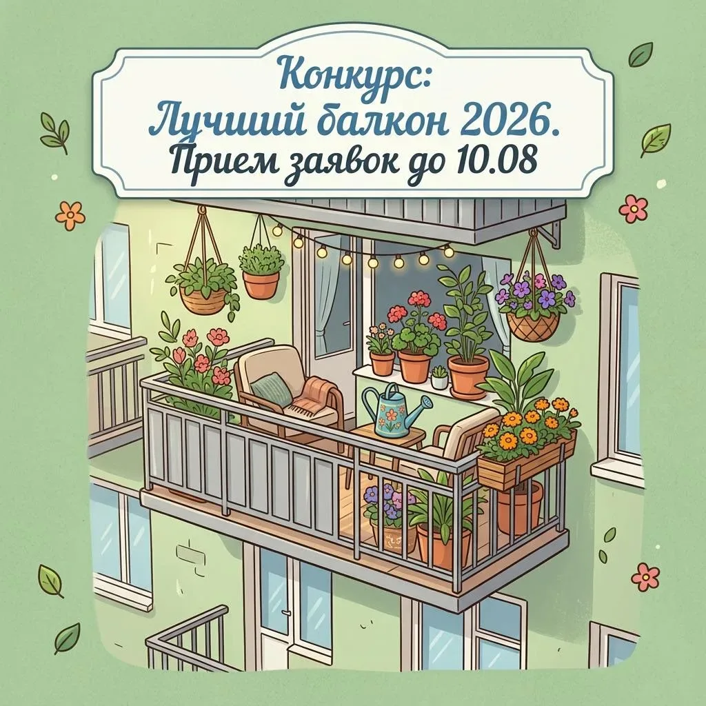 🌸 Стартовал конкурс «Лучший балкон»!

Приглашаем жителей нашего района превратить свои окна и балко