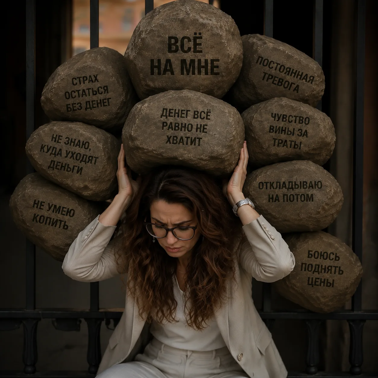 Камни, которые никто не видит

Когда человек говорит:

«У меня проблемы с деньгами»,

почти всегда д