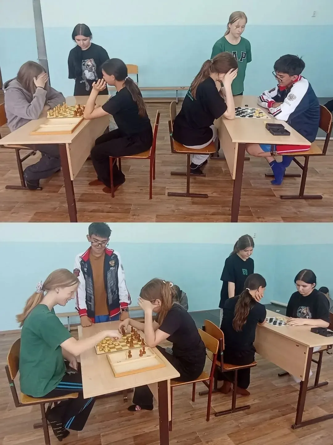 День десятый. Турнир по шахматам и шашкам.