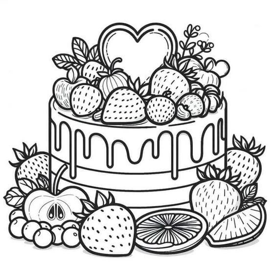 "Вкусные" раскраски антистресс 🎂
